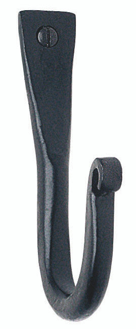 Smedbo B056: Beslagsboden 2-1/2" Rustic Single Wall Hook - Wrought Iron