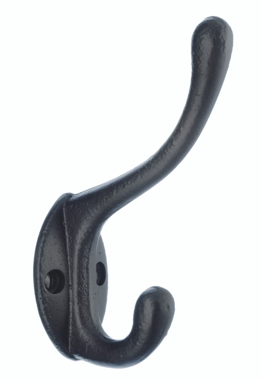 Smedbo B067: Beslagsboden Single Hat and Coat Hook - Wrought Iron