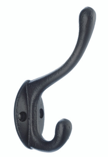 Smedbo B067: Beslagsboden Single Hat and Coat Hook - Wrought Iron