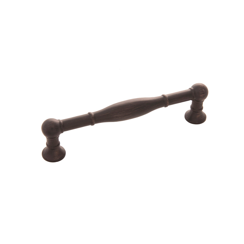 Belwith B075060-VB: 128mm cc Fuller Cabinet Pull - Vintage Bronze
