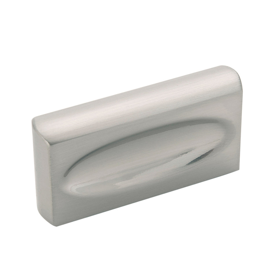 Belwith B075529-SN: 1" cc Ingot Cabinet Pull - Satin Nickel