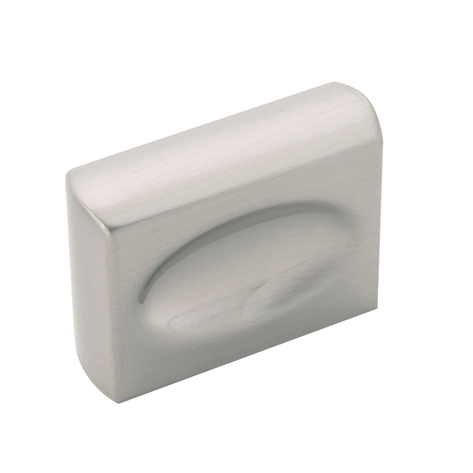 Belwith B075644-SN: 1-3/8" Ingot Cabinet Knob - Satin Nickel