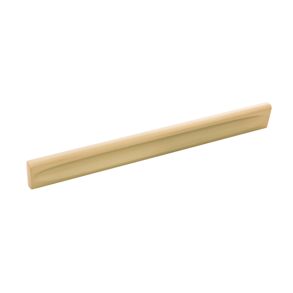 Belwith B076008-BGB: 224mm cc Ingot Cabinet Pull - Brushed Golden Brass