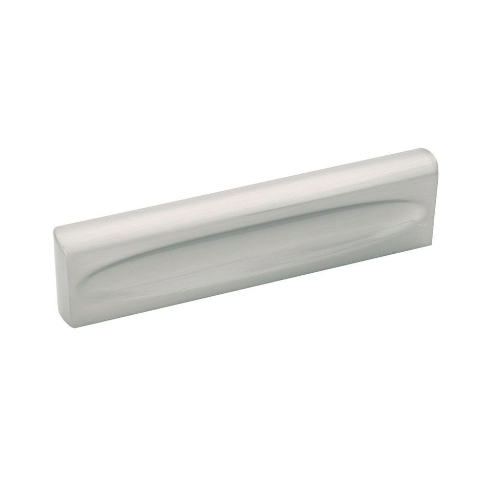 Belwith B076041-SN: 3" cc Ingot Cabinet Pull - Satin Nickel