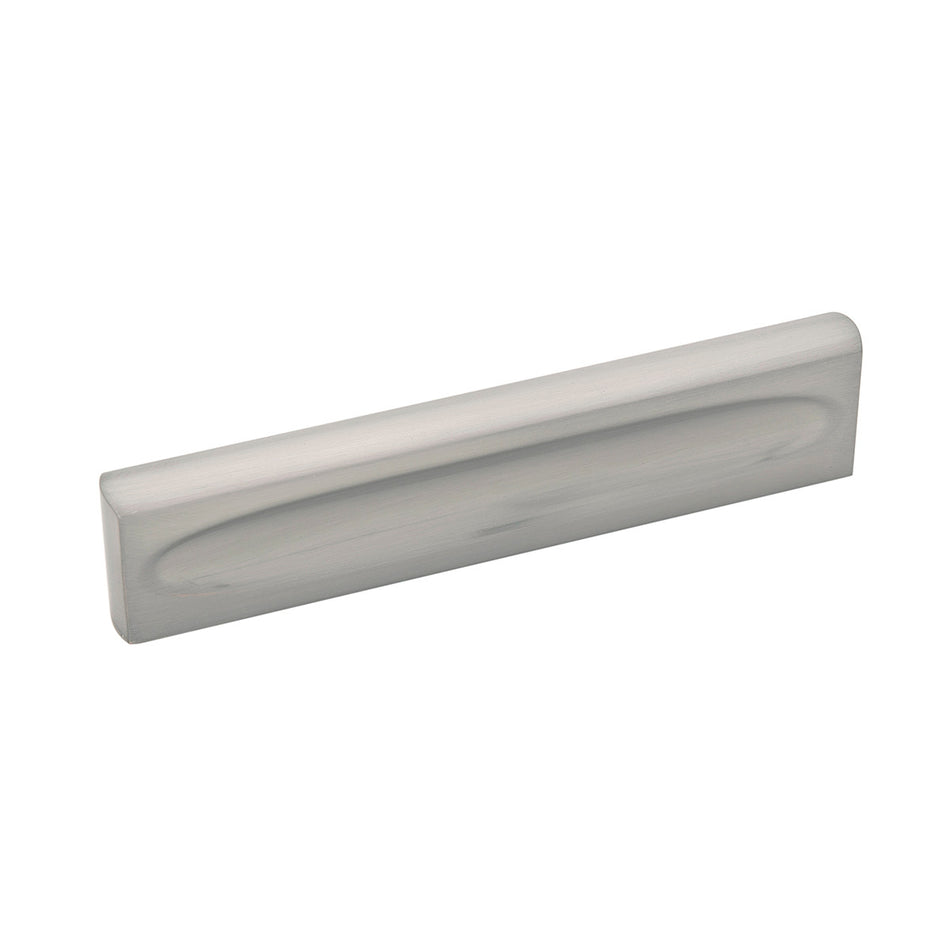 Belwith B076042-SN: 96mm cc Ingot Cabinet Pull - Satin Nickel