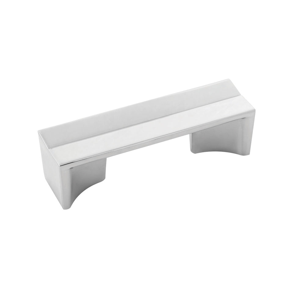 Belwith B076088-14: 3" cc Avenue Cabinet Pull - Polished Nickel