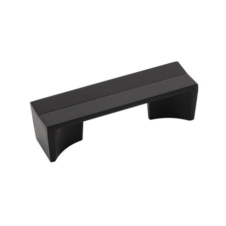 Belwith B076088-MB: 3" cc Avenue Cabinet Pull - Matte Black