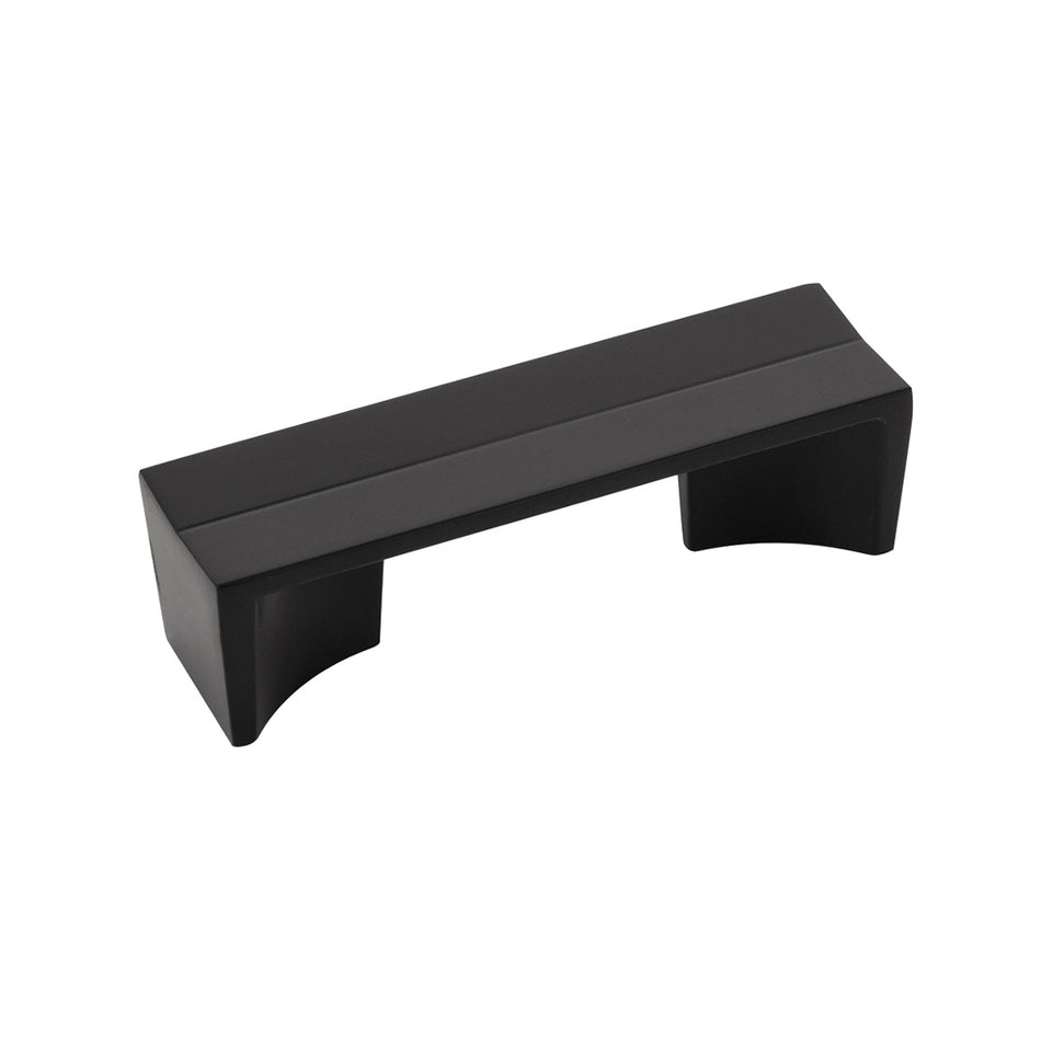 Belwith B076088-MB: 3" cc Avenue Cabinet Pull - Matte Black