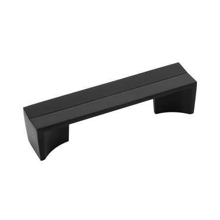 Belwith B076089-MB: 96mm cc Avenue Cabinet Pull - Matte Black