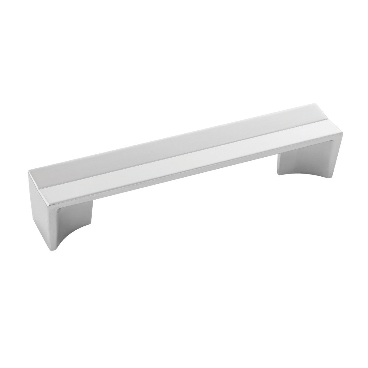 Belwith B076090-14: 128mm cc Avenue Cabinet Pull - Polished Nickel