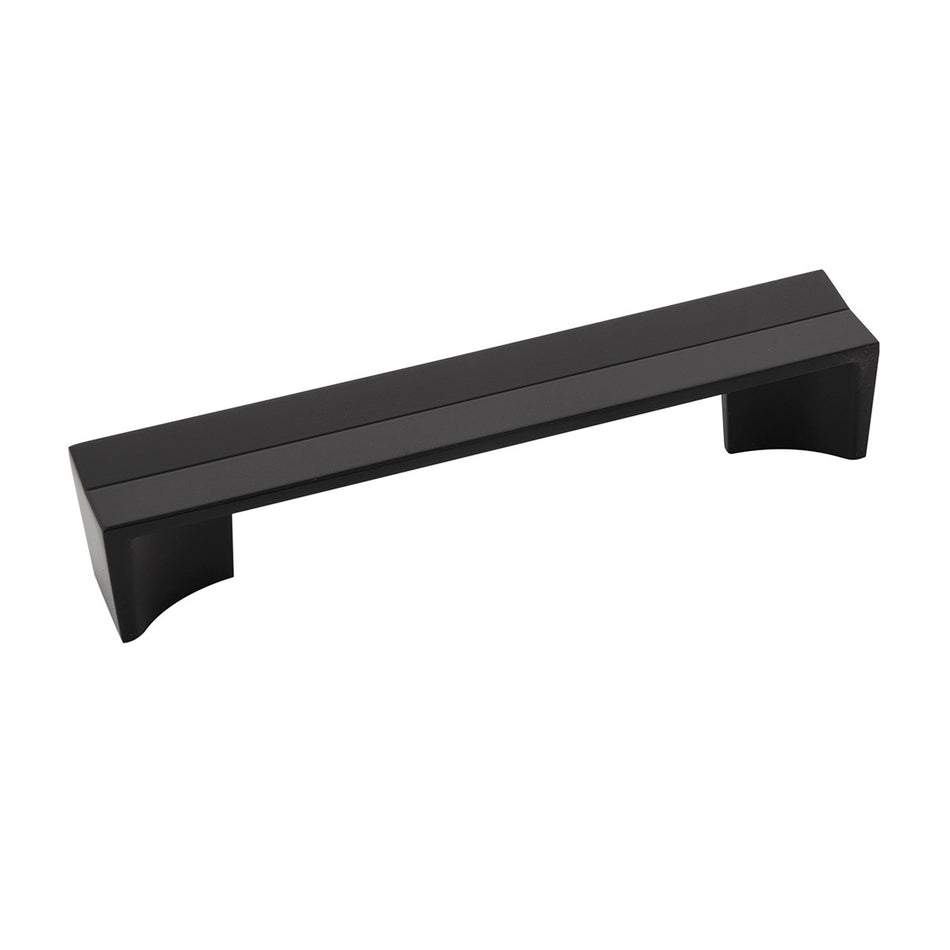Belwith B076090-MB: 128mm cc Avenue Cabinet Pull - Matte Black