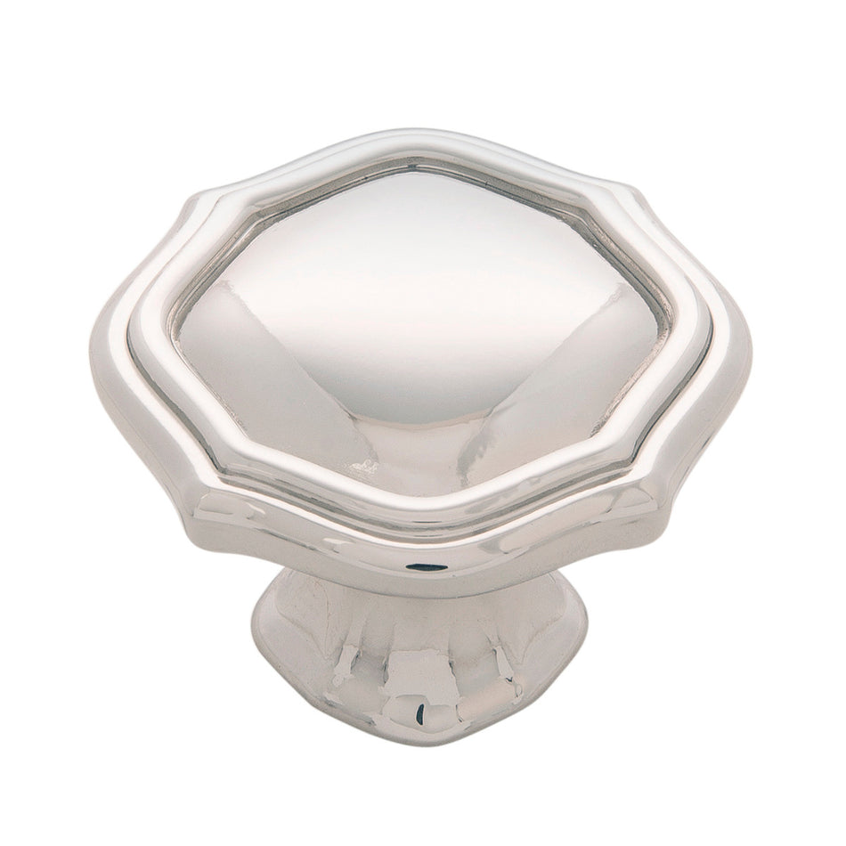 Belwith B076137-14: 1-1/2" Trellis Cabinet Knob - Polished Nickel