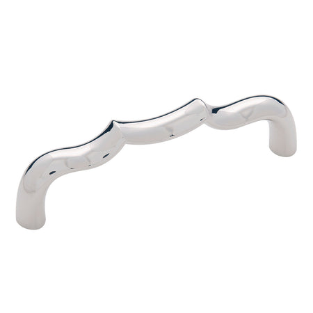 Belwith B076140-14: 96mm cc Trellis Cabinet Pull - Polished Nickel