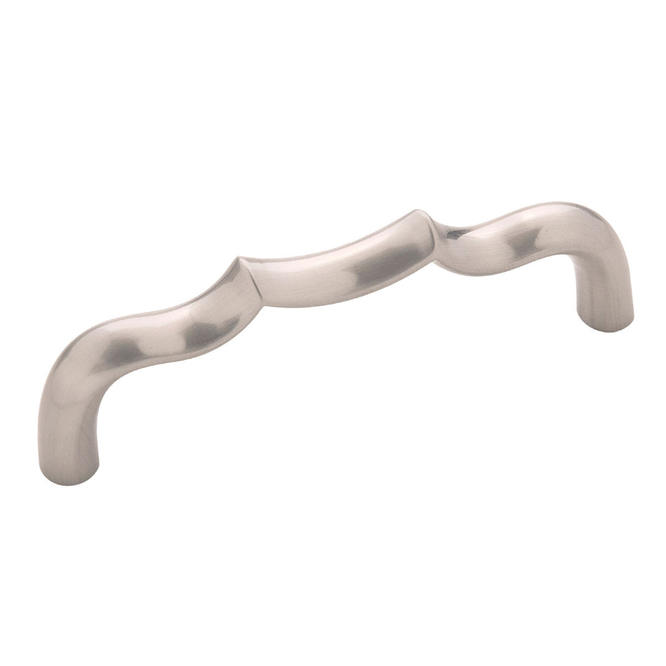 Belwith B076140-SN: 96mm cc Trellis Cabinet Pull - Satin Nickel