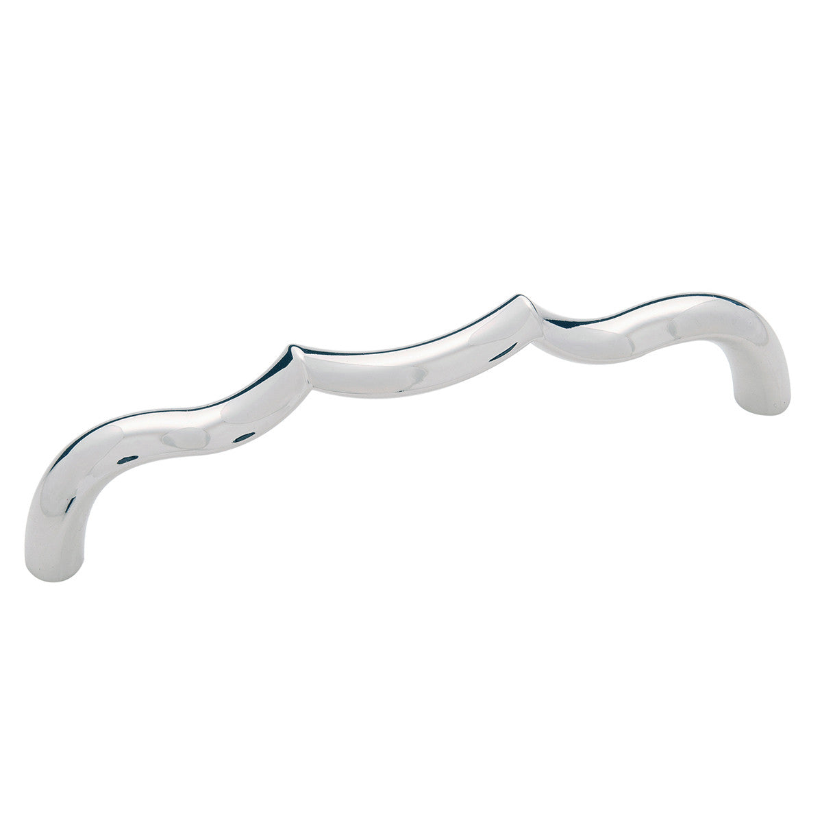 Belwith B076141-14: 128mm cc Trellis Cabinet Pull - Polished Nickel