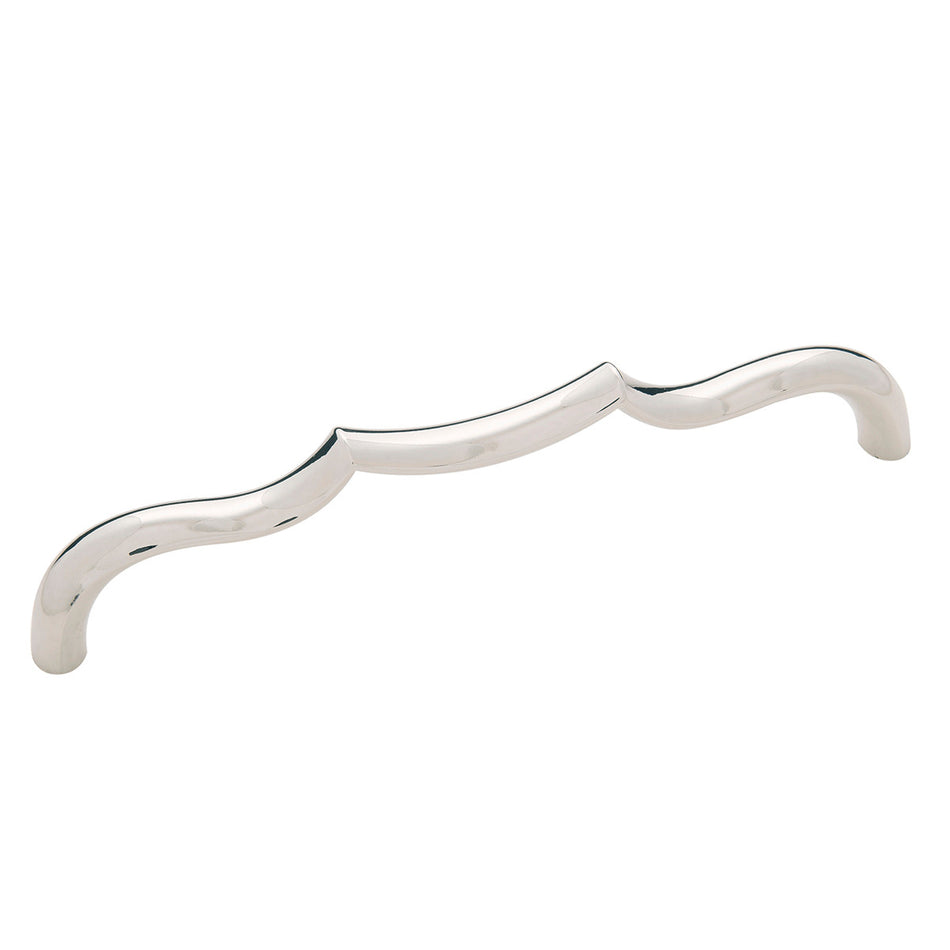Belwith B076142-14: 160mm cc Trellis Cabinet Pull - Polished Nickel