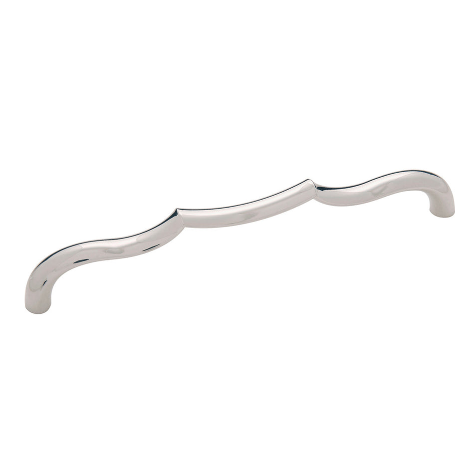 Belwith B076143-14: 192mm cc Trellis Cabinet Pull - Polished Nickel