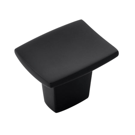 Belwith B076146-MB: 1-1/4" Channel Cabinet Knob - Matte Black
