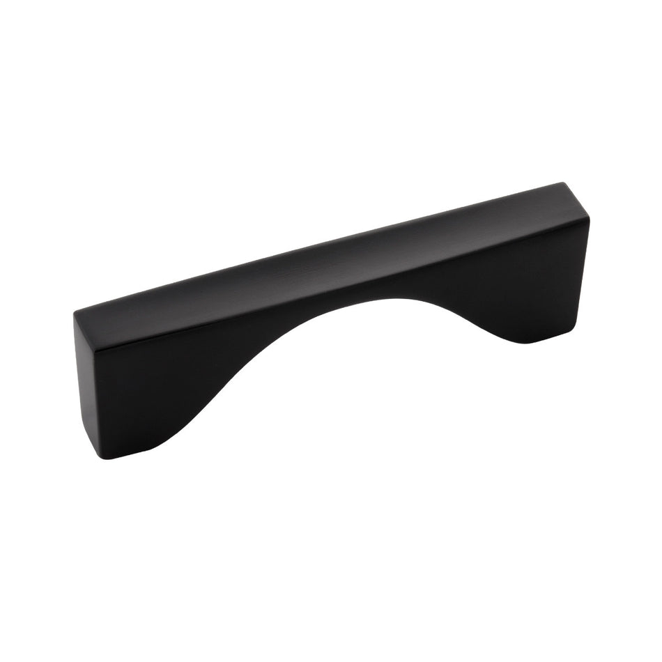 Belwith B076148-MB: 3" cc Channel Cabinet Pull - Matte Black