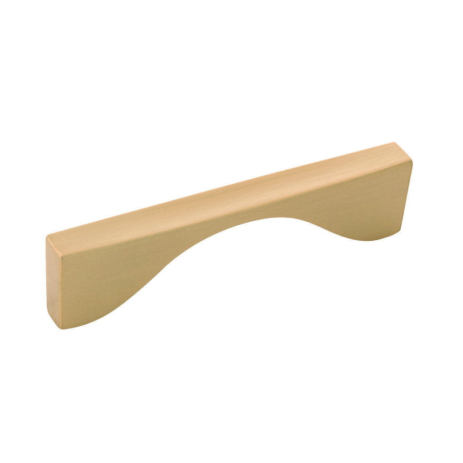 Belwith B076149-BGB:96mm cc Channel Cabinet Pull - Brushed Golden Brass