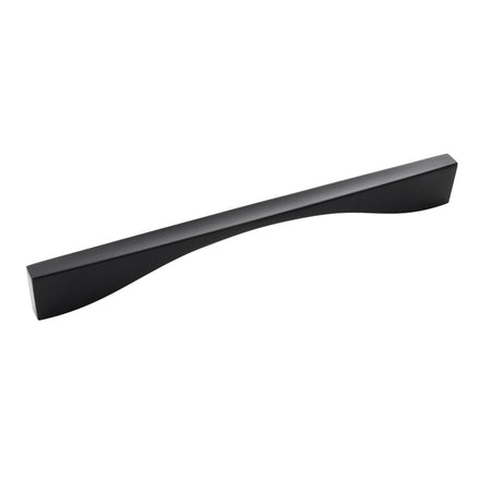 Belwith B076153-MB: 224mm cc Channel Cabinet Pull - Matte Black