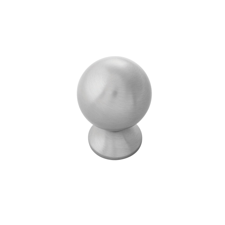 Belwith B076288-SS: 1" Fuller Cabinet Knob - Stainless Steel
