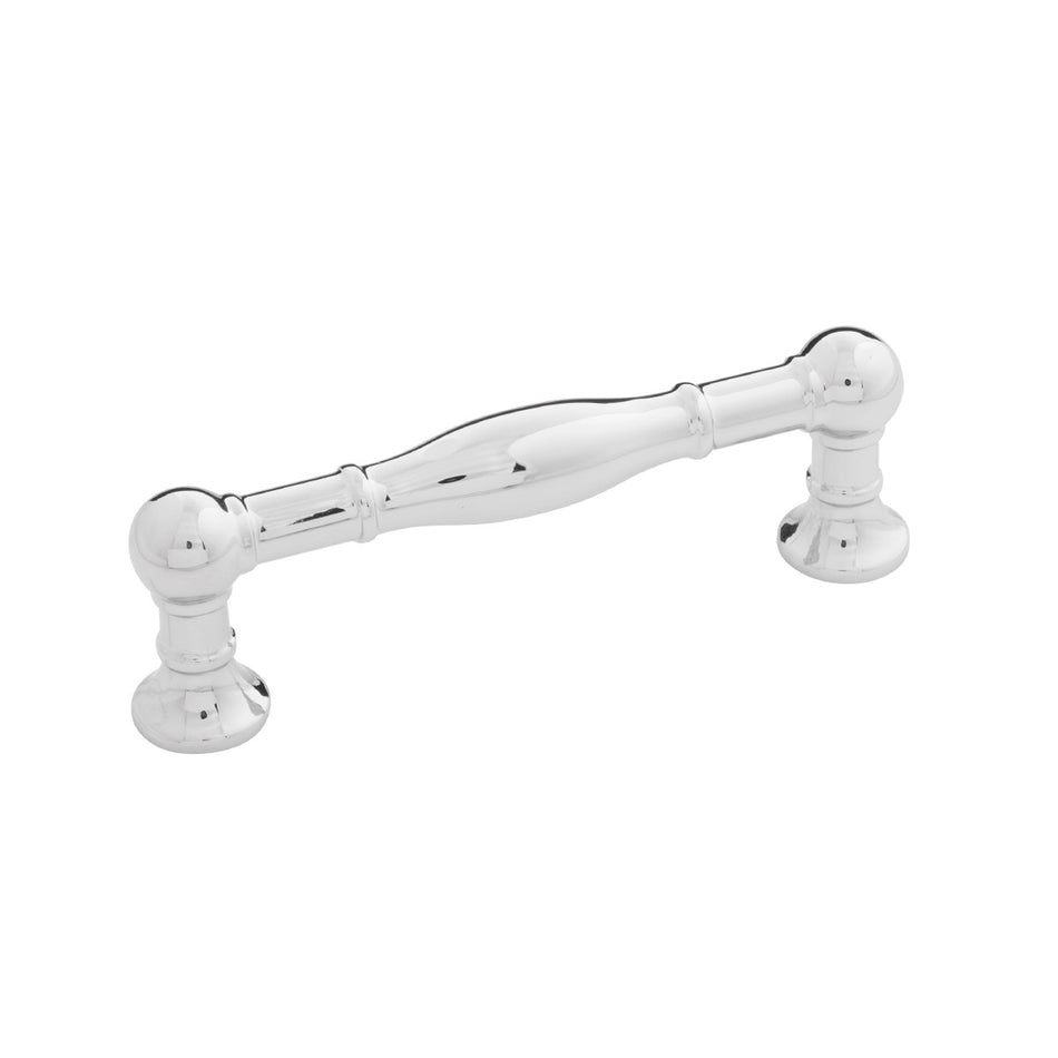 Belwith B076290-CH: 96mm cc Fuller Cabinet Pull - Chrome