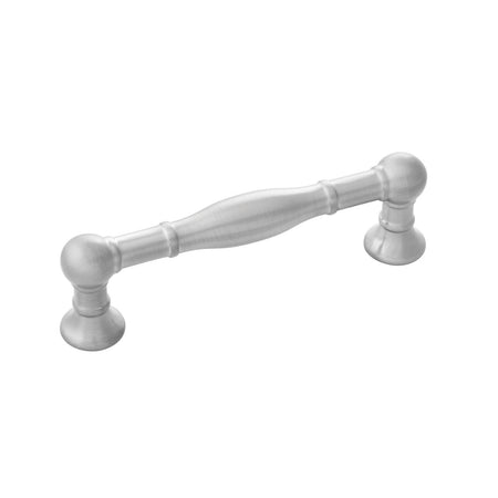 Belwith B076290-SS: 96mm cc Fuller Cabinet Pull - Stainless Steel