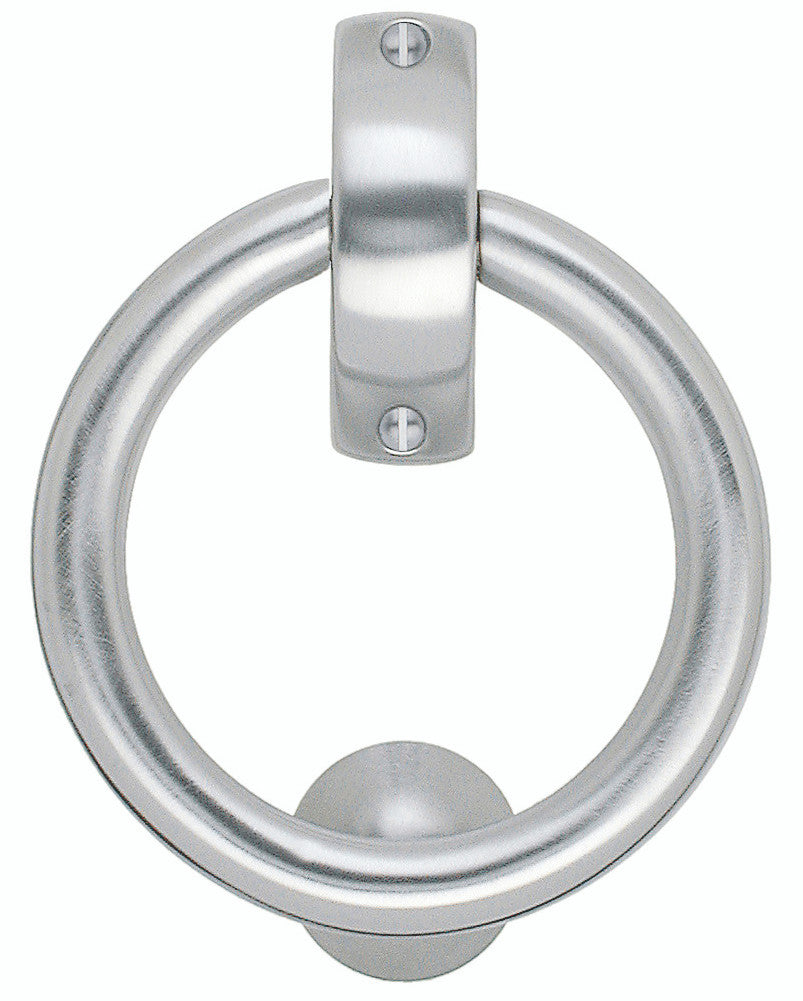 Smedbo B098KM: Beslagsboden Ring Door Knocker - Brushed Chrome