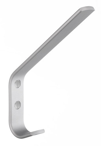 Smedbo B1044: Beslagsboden Coat and Hat Wall Hook - Brushed Aluminum