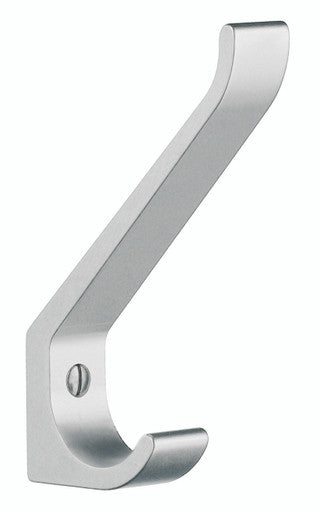 Smedbo B1045: Beslagsboden 4" Single Hat and Coat Hook - Satin Aluminum