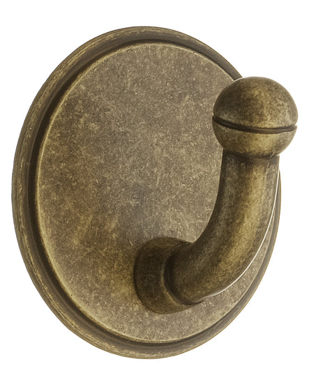 Smedbo BA1120: Beslagsboden Single Wall Hook - Antique Brass