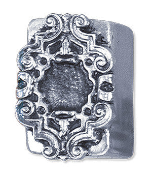 Hawk Hill BC16VP: 4-1/2" Ornate Bolt Cover - Vintage Pewter