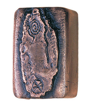 Hawk Hill BC8BR: 4-1/2" Petroglyph Bolt Cover - Bronze