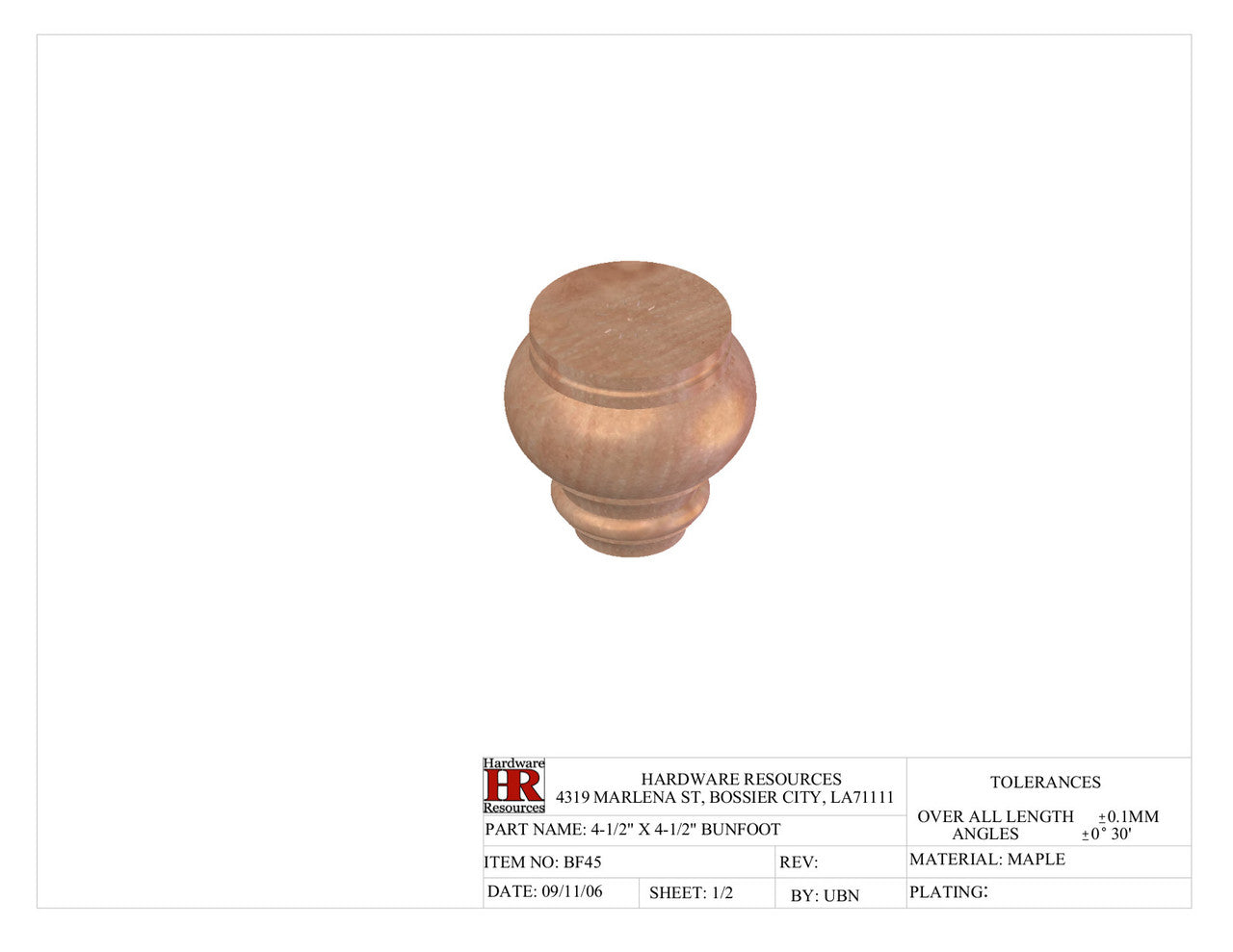 Specification Drawing