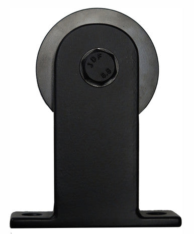 Acorn BC2BI: 5-1/4" Top Mount Rolling Barn Door Carrier - Black Iron