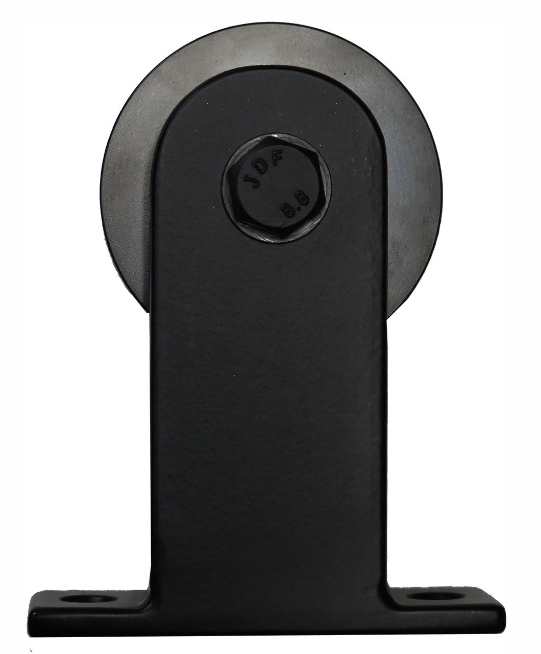 Acorn BH2BI-6: Top Mount Rolling Barn Door Hardware Kit With 6' Track - Smooth Iron