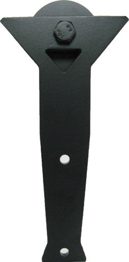 Acorn BH9BI-7: 11" Y Strap Rolling Barn Door Hardware Kit With 7' Track - Smooth Iron