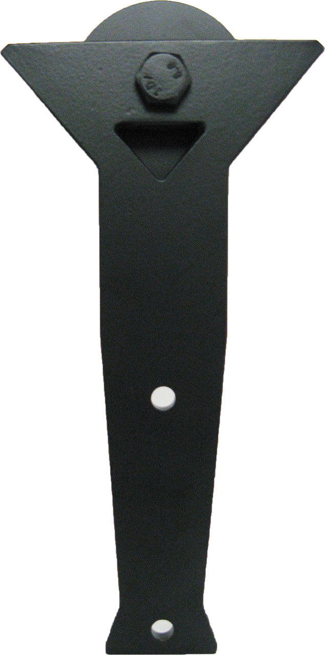 Acorn BH9BI-8: 11" Y Strap Rolling Barn Door Hardware Kit With 8' Track - Smooth Iron