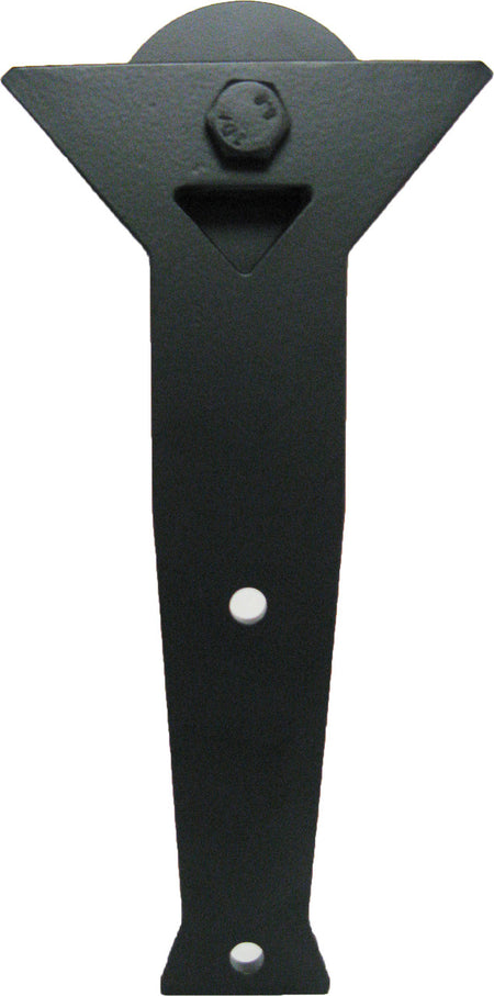 Acorn BH9BI-8: 11" Y Strap Rolling Barn Door Hardware Kit With 8' Track - Smooth Iron