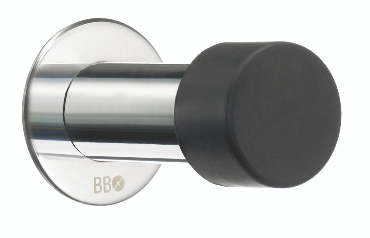Smedbo BK148: 3" Beslagsboden Wall Mount Door Stop - Polished Stainless Steel