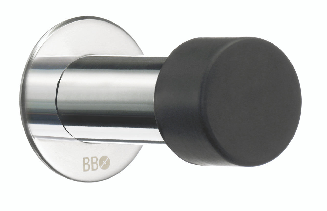 Smedbo BK148: 3" Beslagsboden Wall Mount Door Stop - Polished Stainless Steel