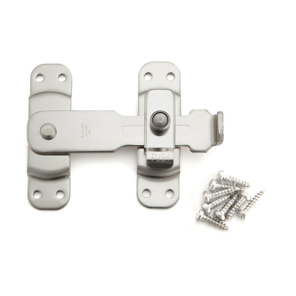 Sugatsune BLL-120: 127mm Spring-Loaded Bar Latch - Polished Stainless Steel