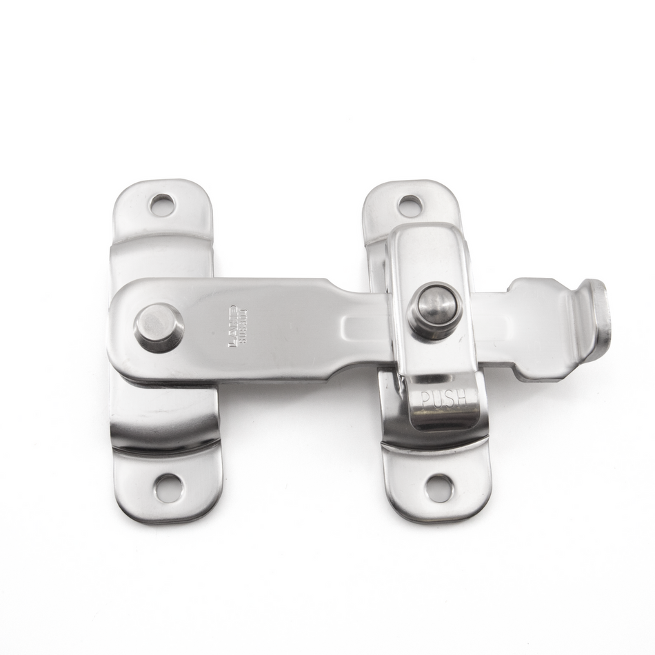 Sugatsune BLL-100: 105mm Spring-Loaded Bar Latch - Polished Stainless Steel