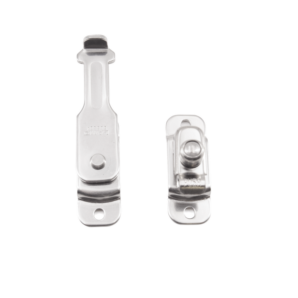 Sugatsune BLL-60: 63mm Spring-Loaded Bar Latch - Polished Stainless Steel