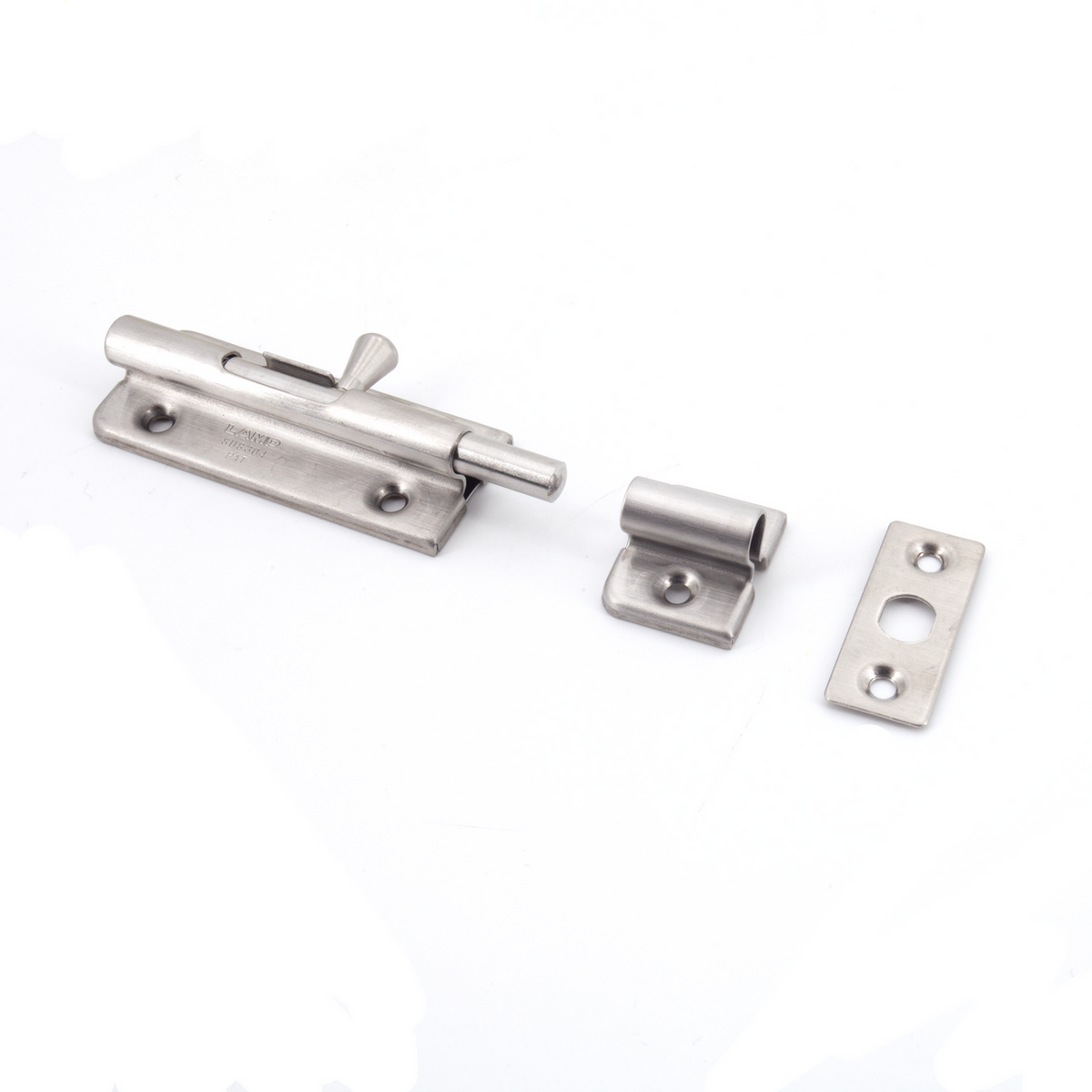 Sugatsune BL-60SS: 60mm Spring-Loaded Barrel Bolt - Satin Stainless Steel