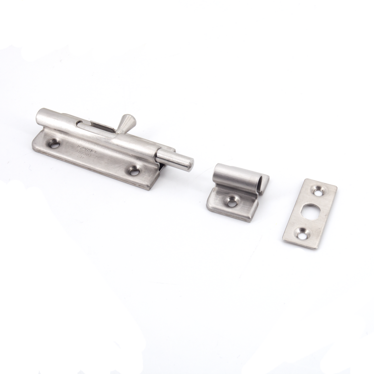 Sugatsune BL-60SS: 60mm Spring-Loaded Barrel Bolt - Satin Stainless Steel