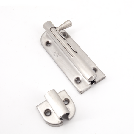 Sugatsune BSS2-90: 90mm Long-throw Spring-Loaded Barrel Bolt - Stainless Steel