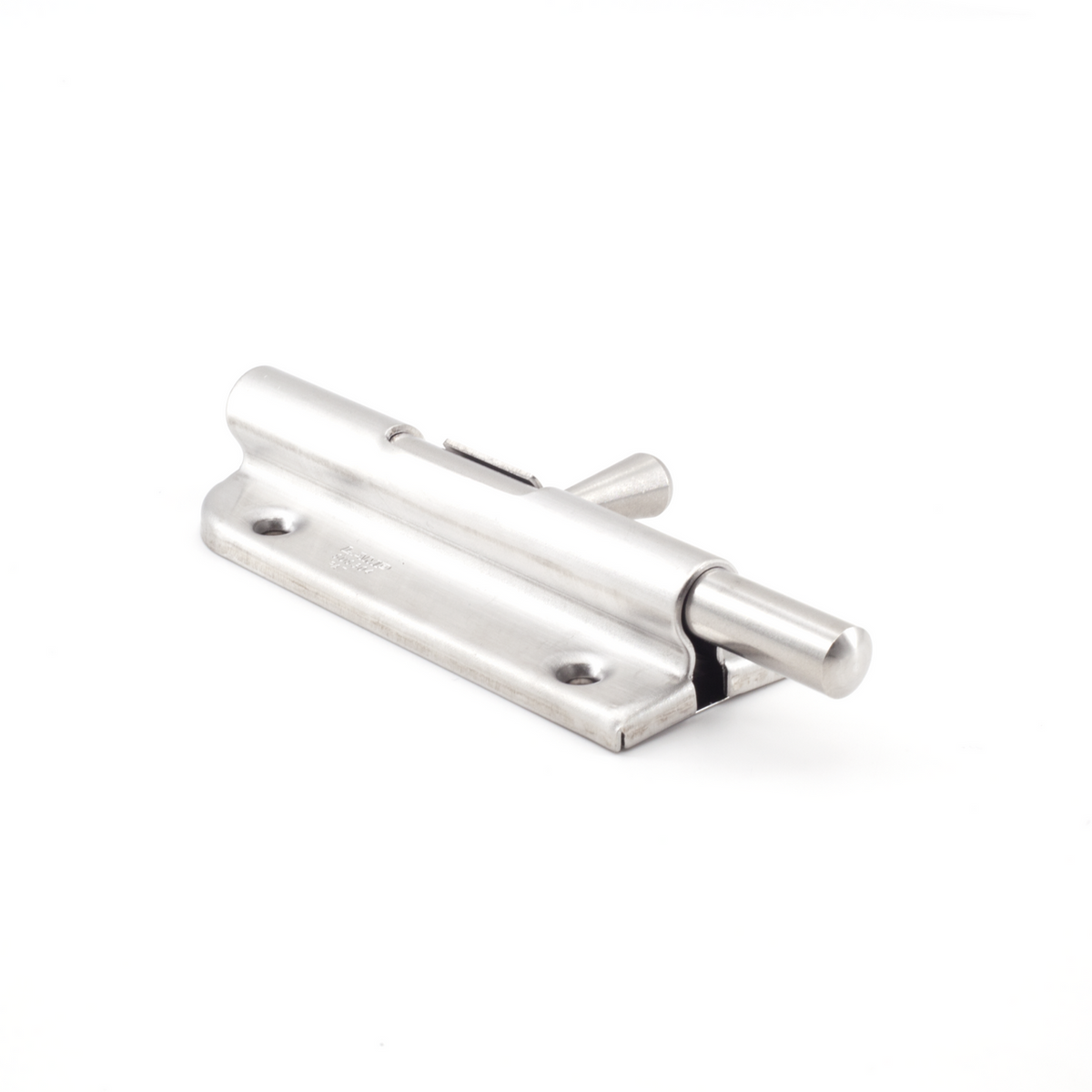 Sugatsune BSS-90: 90mm Spring-Loaded Barrel Bolt - Satin Stainless Steel