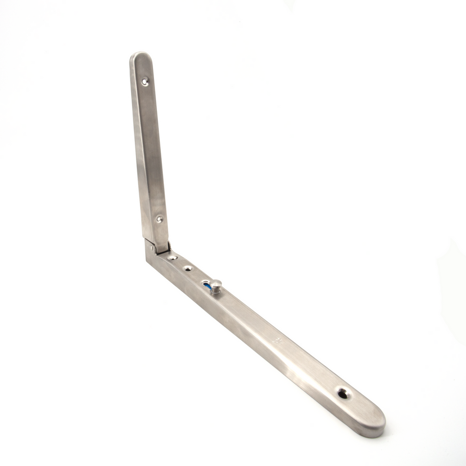 Sugatsune BTO-300S: 11 4/5" Folding Wall Bracket - Satin Stainless Steel